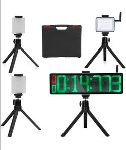 Wireless Laser Timer for Sprints 40 60 Yard Dash Laser Sprint System Track Laser Timer for Stopwatch Lap/Race Clock/Stopwatch/Speed Training/Running/F