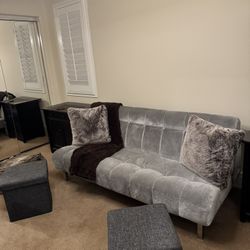 Fabric Lounger In Like New Condition