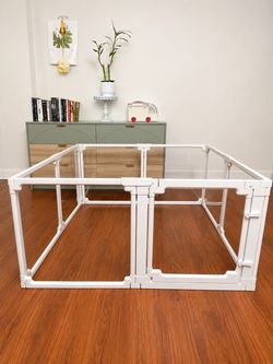 High-quality Clear Acrylic Playpen Panels for puppy, small dogs,cats, rabbits, pigs, ferrets