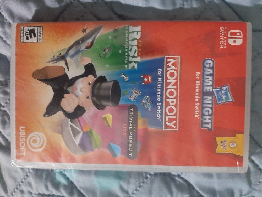 MONOPOLY RISK TRIVIAL PURSUIT HASBRO GAME NIGHT NINTENDO SWITCH SEALED BRAND NEW