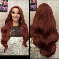 Human Hair Blended Lace Front Wig 