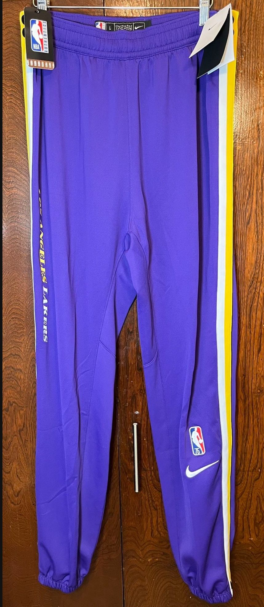 Nike Los Angeles Lakers NBA Team Issue Tear Away Sweatpants Men’s Size Large-Tall DA8079-504 New