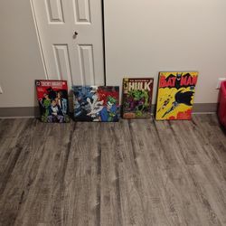 Marvel Super Hero Picture Collection Wall Items Sold As A Set