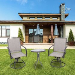 Patio table With Two Chairs