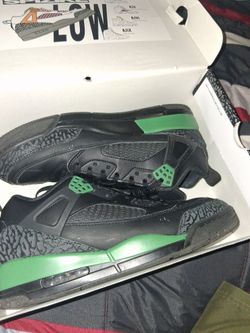 Black/Pine Gree Jordan Spizike low