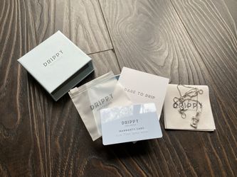 Drippy Amsterdam Necklace with Jesus Head Pendent Silver and CZ