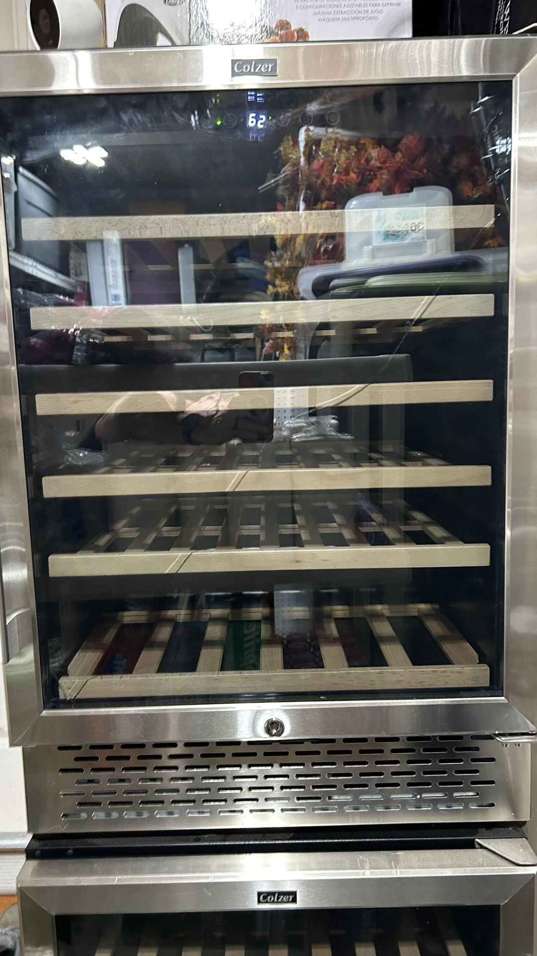 Colzer Premium 24 Inch Wine Cooler, 51 Bottle Wine Fridge