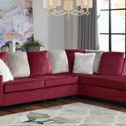 Cindy - Red Reversible Sectional

