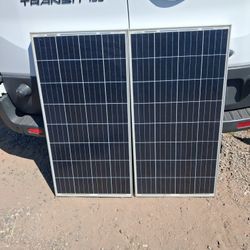 2 - 100 Watt Solar Panels Used