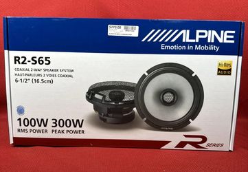 Alpine R-Series 6.5" Hi-Res Coaxial Speakers (Pair) - RS-S65
