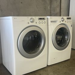 LG WASHER AND ELECTRIC DRYER 