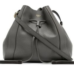 Mulberry Small Millie Tote Solid Grey Heavy Grain