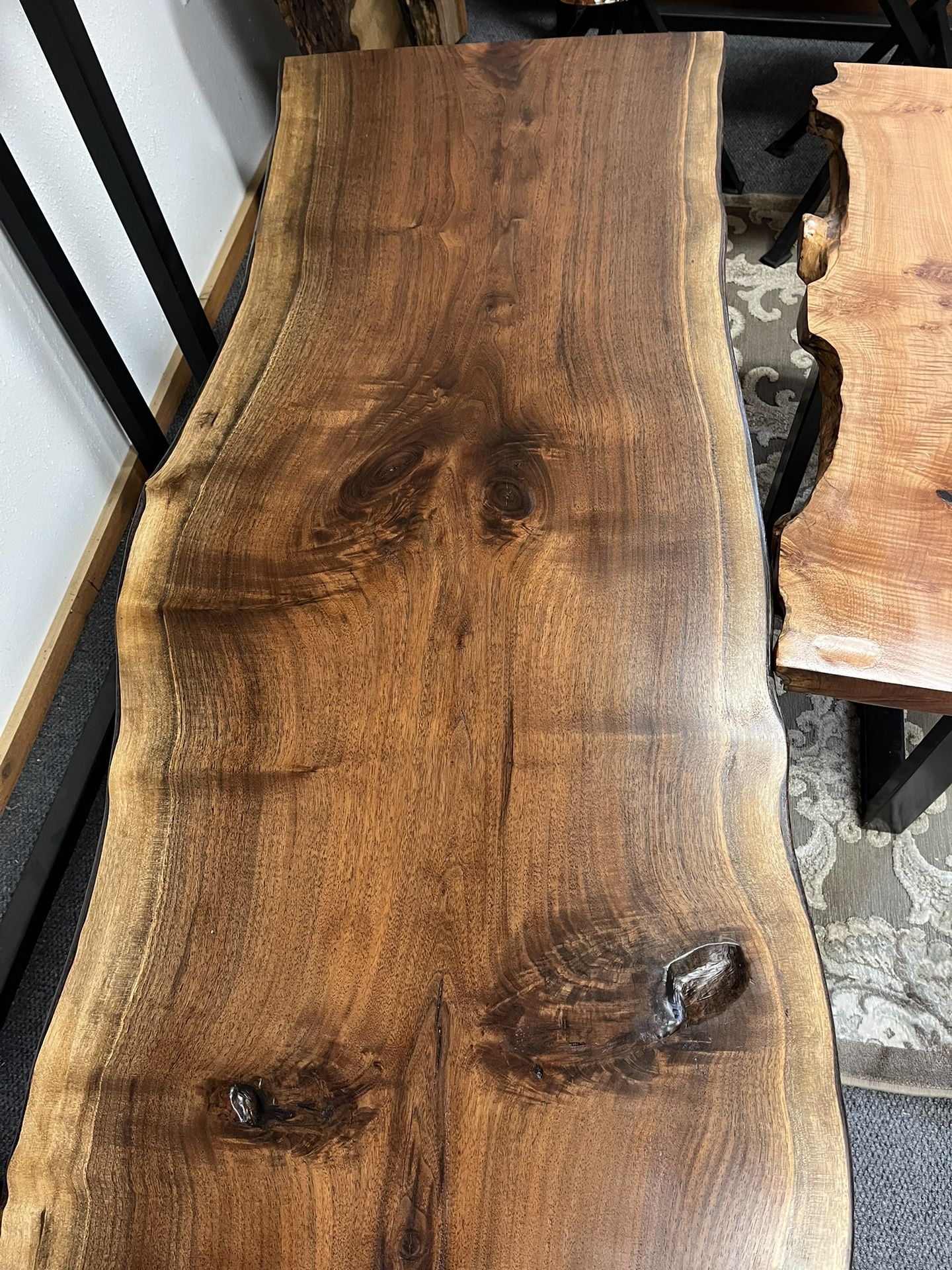 Black walnut live edge coffee table 