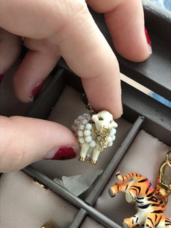 Gold lamb / sheep juicy couture charm