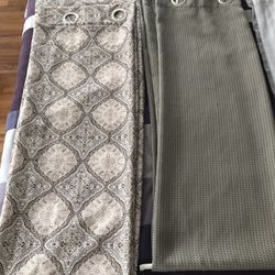 3 Sets Of Curtains, $5 Each or All 3 For $12
