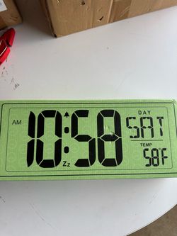 XREXS 16.5” Large Digital Wall Clock with Temperature & Calendar