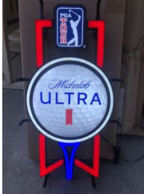 Michelob Ultra Golf Opti Neon Light Sign