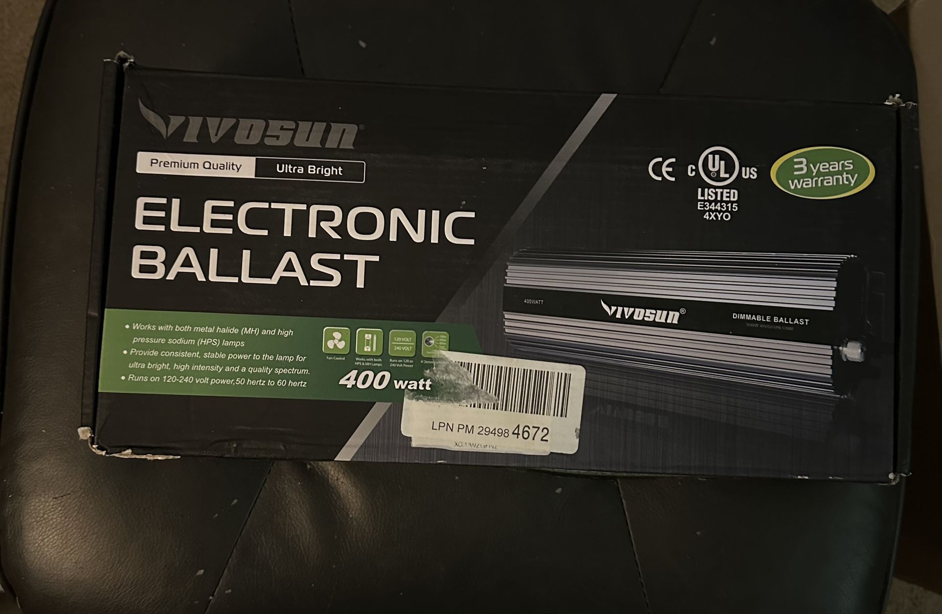 Electronic Ballast & 2 LED 1000w Grow Lights