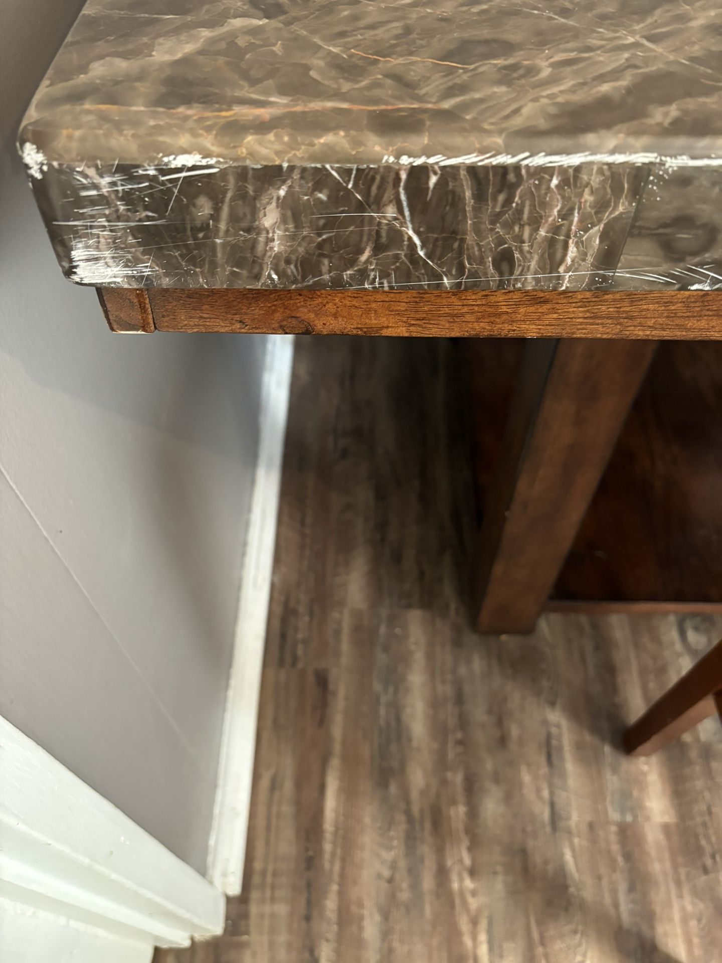 Marble Table with 2 Chairs