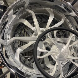 24” Vellano Wheels Rims Tires Steering Wheel