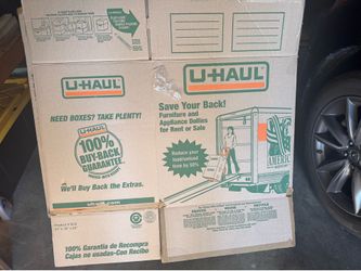 2 Large U Haul moving boxes
