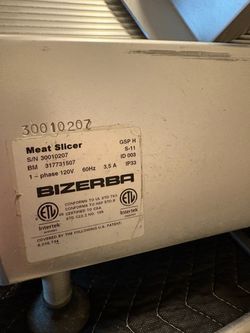 Bizerba Commercial Meat Slicer GSP H SE12 in amazing condition quite motor 100%working