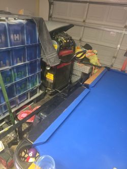 Power washer trailer water tank
