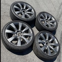 4 - 245/35r20 265/35r20 5x4.5 5x114.3 Stock Infiniti FX45 Wheels Rims Good Treads Tires!!!!