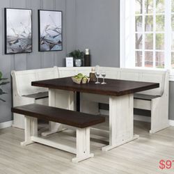 Breakfast Nook Dining Table Set