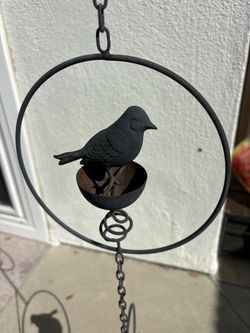3 rain chains, bird motif