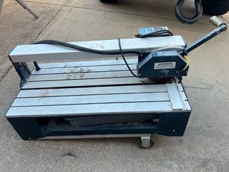 7 in. 1.5 HP Bridge Wet Cut Tile Saw with Stand