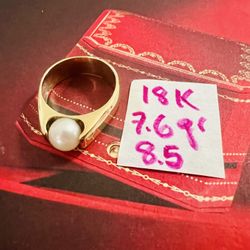 18K Solid Gold Designed Wedding Set Total  Weight 19.1Gr