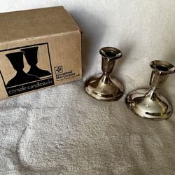 Silver Plated Candlesticks 