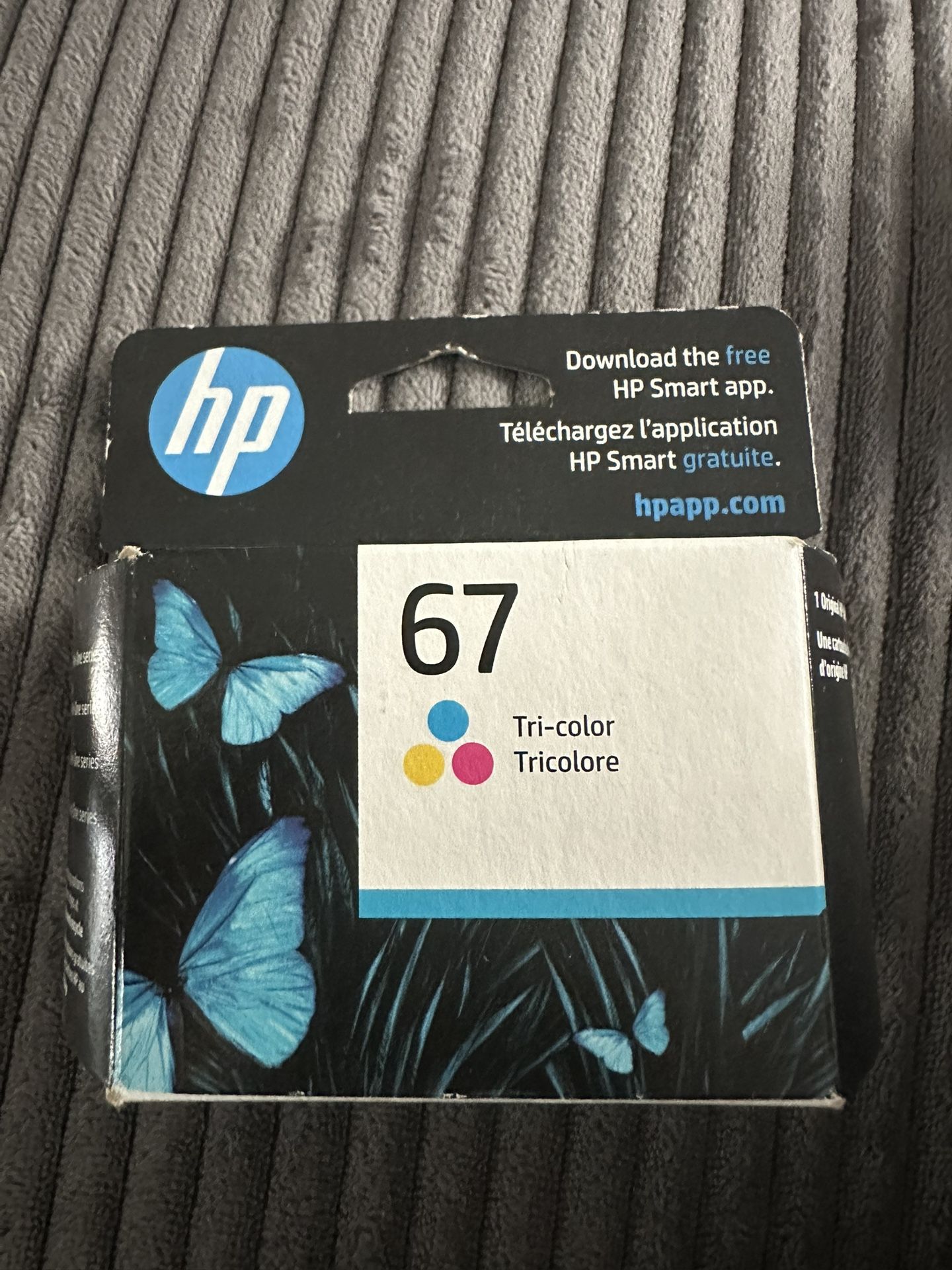 HP 67 Tri-Color Ink Cartridge (3YM55AN) – Brand New, Sealed Box