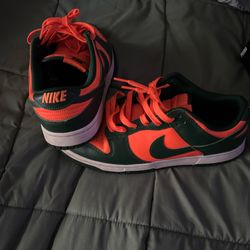Nike, Dunk Low, Miami Hurricane Colorway, Sz 11