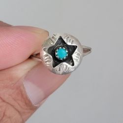 sterling silver turquoise ring size 5.5