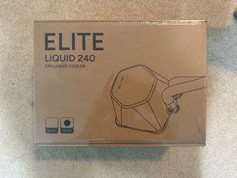 NEW SEALED Cooler Master Elite Liquid 240 White ARGB AIO
