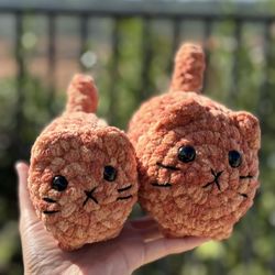 Loaf Cat Family Handmade 🧶 Crochet 🧶 Plushie 