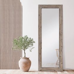 Earnest Wood Frame Floor Mirror (65inX24in)