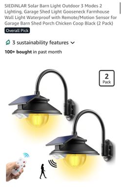 SIEDINLAR 2 solar outdoor bar lights W remote