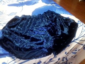 Navy Blue Velvet shorts