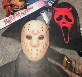 GHOSTFACE & JASON VOORHEES Cardboard Giant Advertisement Signs 1:1