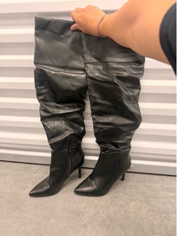 Black Over-the-Knee Boots US Size 7.5