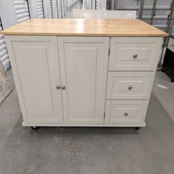 White Breakfast Bar Table. Originally $2400 