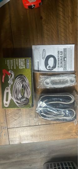 Badland 50ftx 3/16” synthetic winch rope