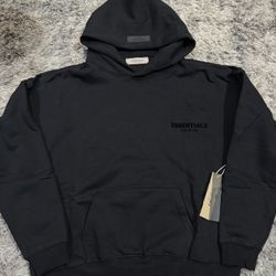 Black Essentials Hoodie