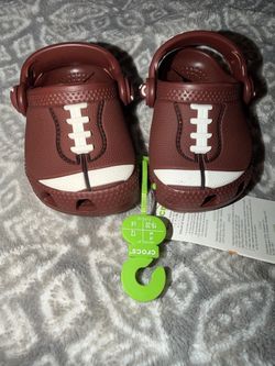 Football toddler crocs