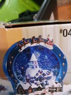 Electric Snowy Church & Santa Coming