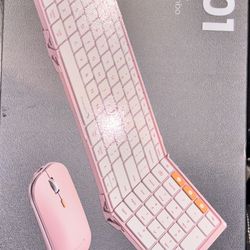 ProtoArc Foldable Keyboard and Mouse, XKM01 True Full-Size Folding Wireless Keyboard Mouse Combo
