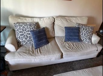 Living Spaces Couch & Ottoman